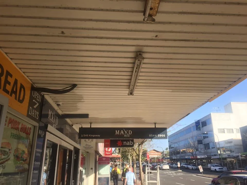 Awning and underside details
